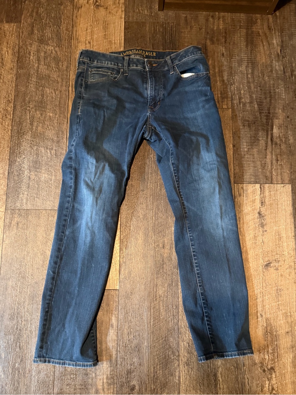 American Eagle Men’s Extreme Flex Slim Straight Jeans 33x32 Medium Wash